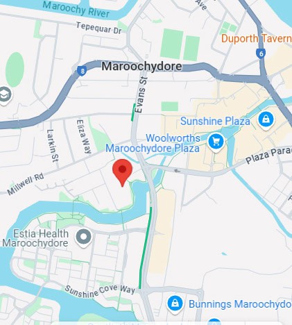 Hinterland Dental Group Maroochydore Clinic Location On A Map Of Maroochydore, QLD