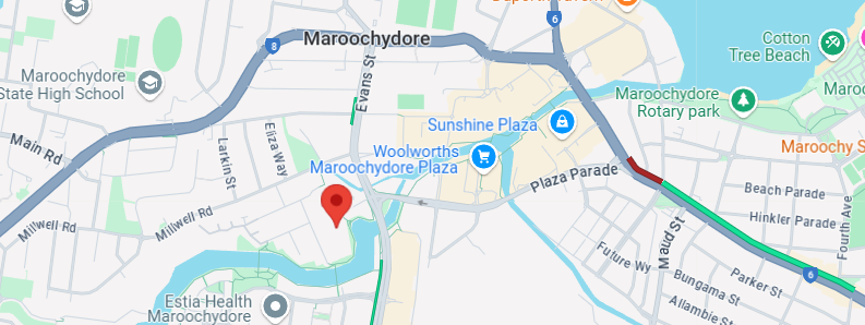 Hinterland Dental Group Maroochydore clinic location on a Map of Maroochydore, QLD